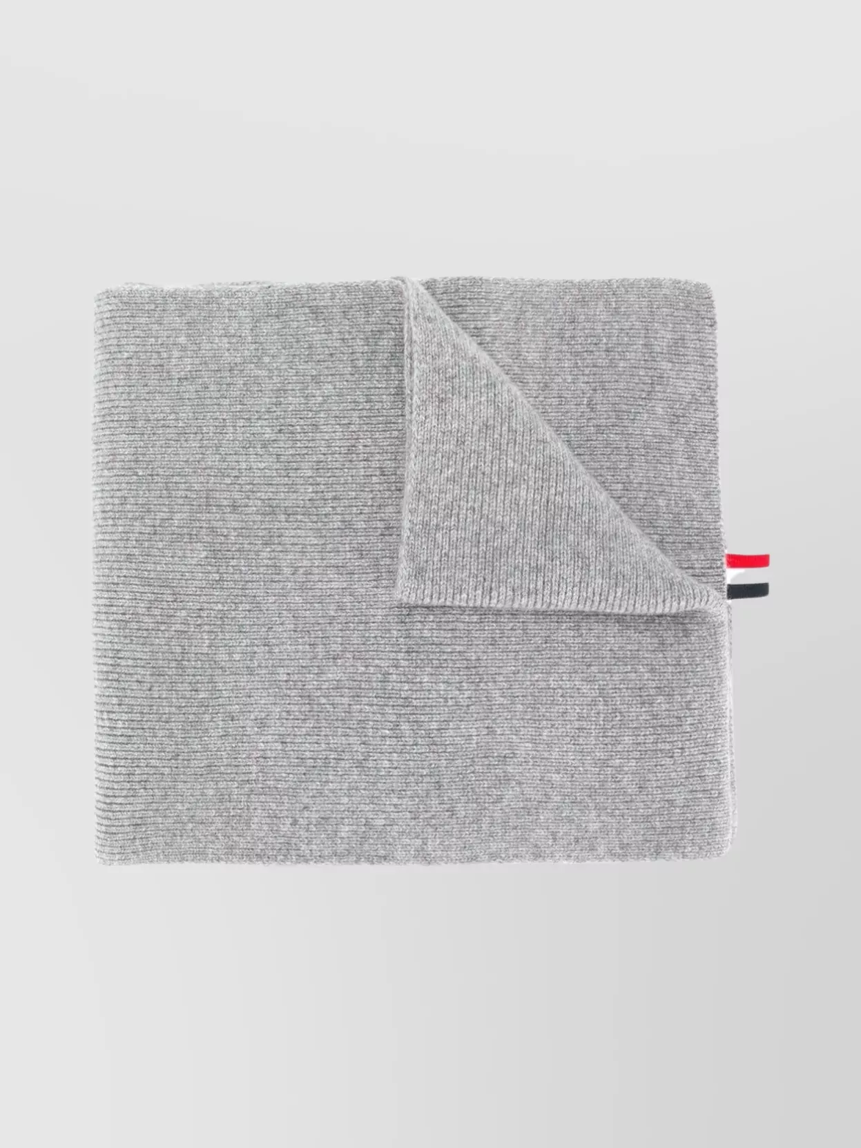 Shop Thom Browne Adjustable Ribbed Striped Scarf In Grey