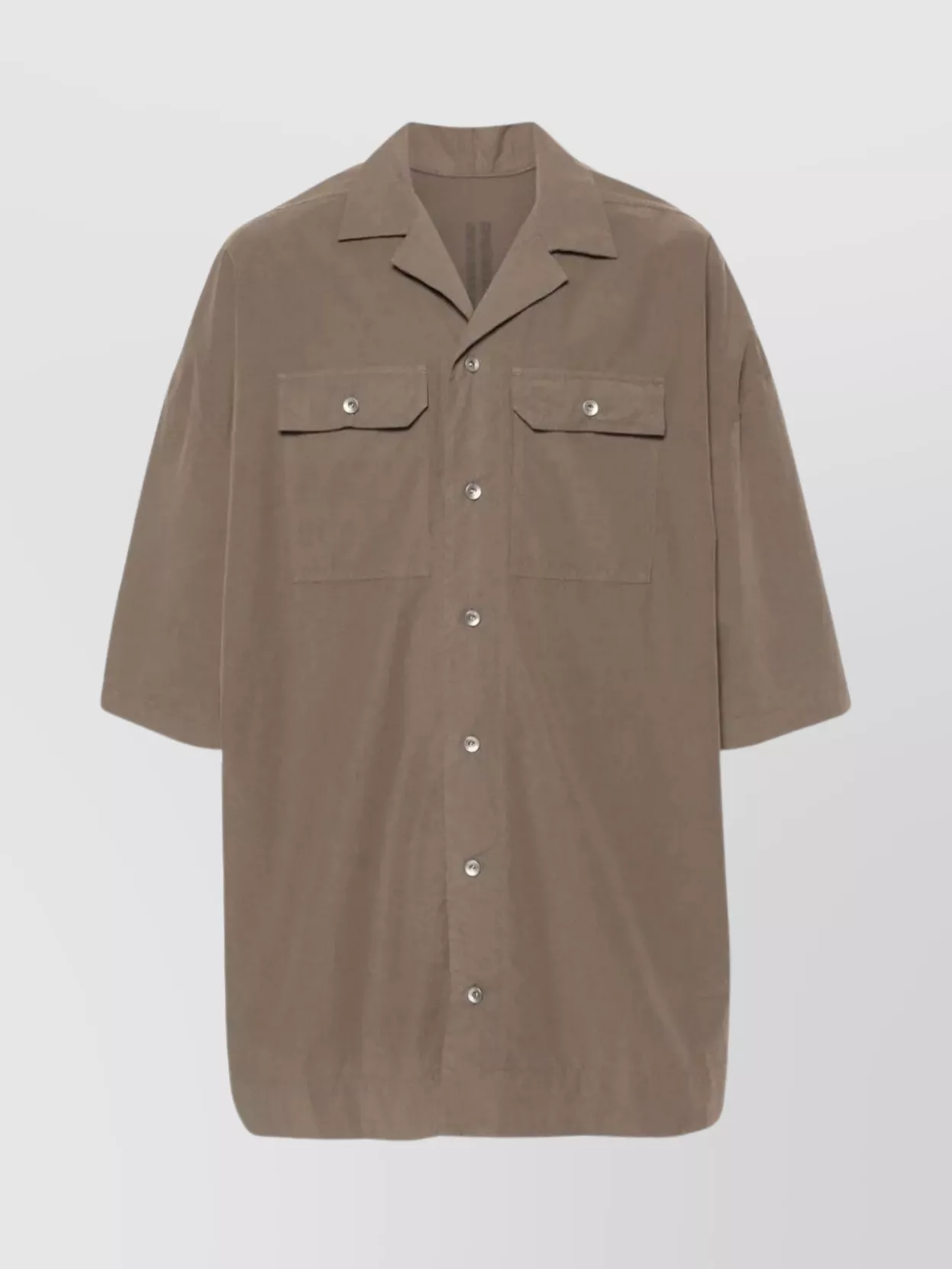 Shop Rick Owens Drkshdw Oversized Chest Pockets Shirt With Short Sleeves
