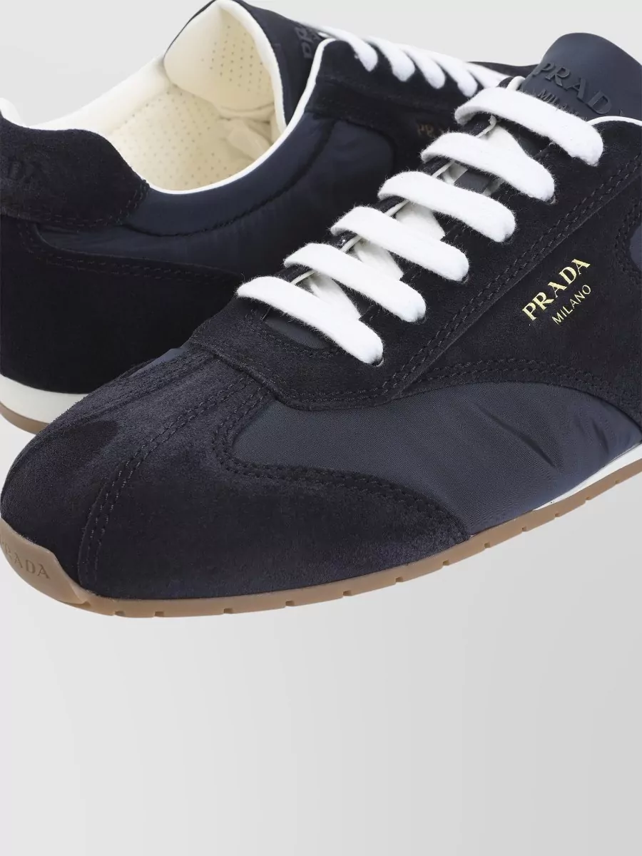 Prada Spark Low Top Sneakers Round Toe