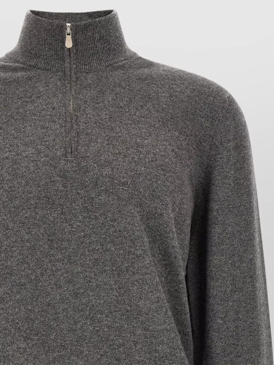 Brunello Cucinelli Cashmere Half-Zip Sweater