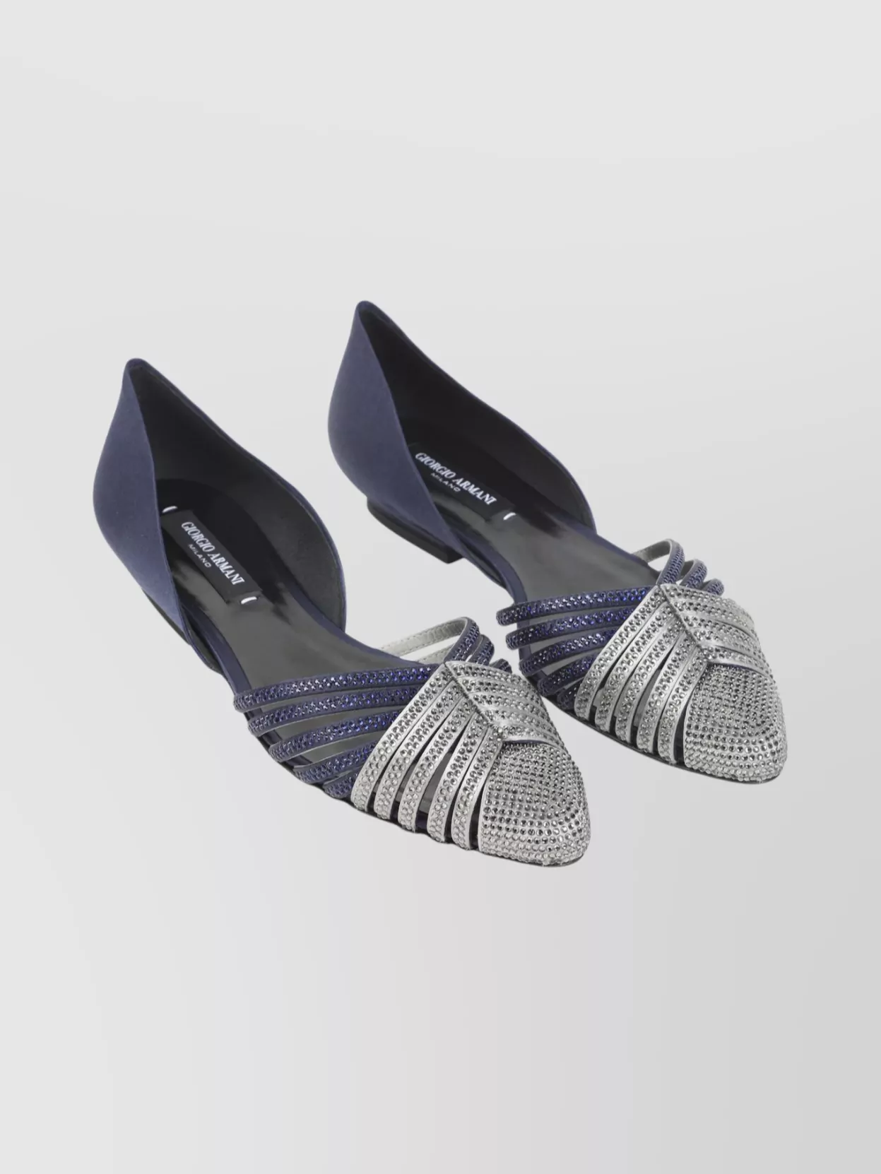 Giorgio Armani Chic Pointed Toe Ballerina Flats