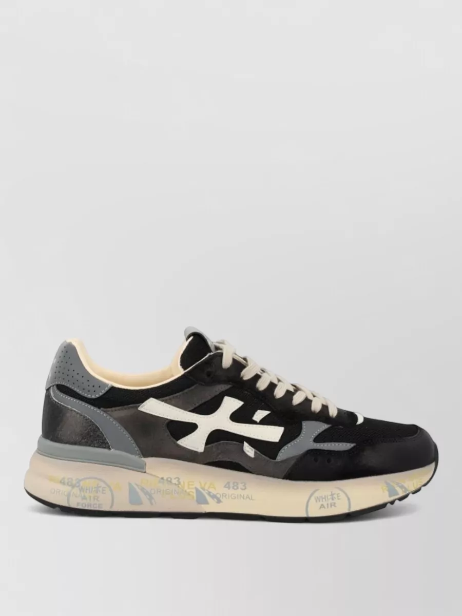 Premiata Leather Low-Top Sneakers