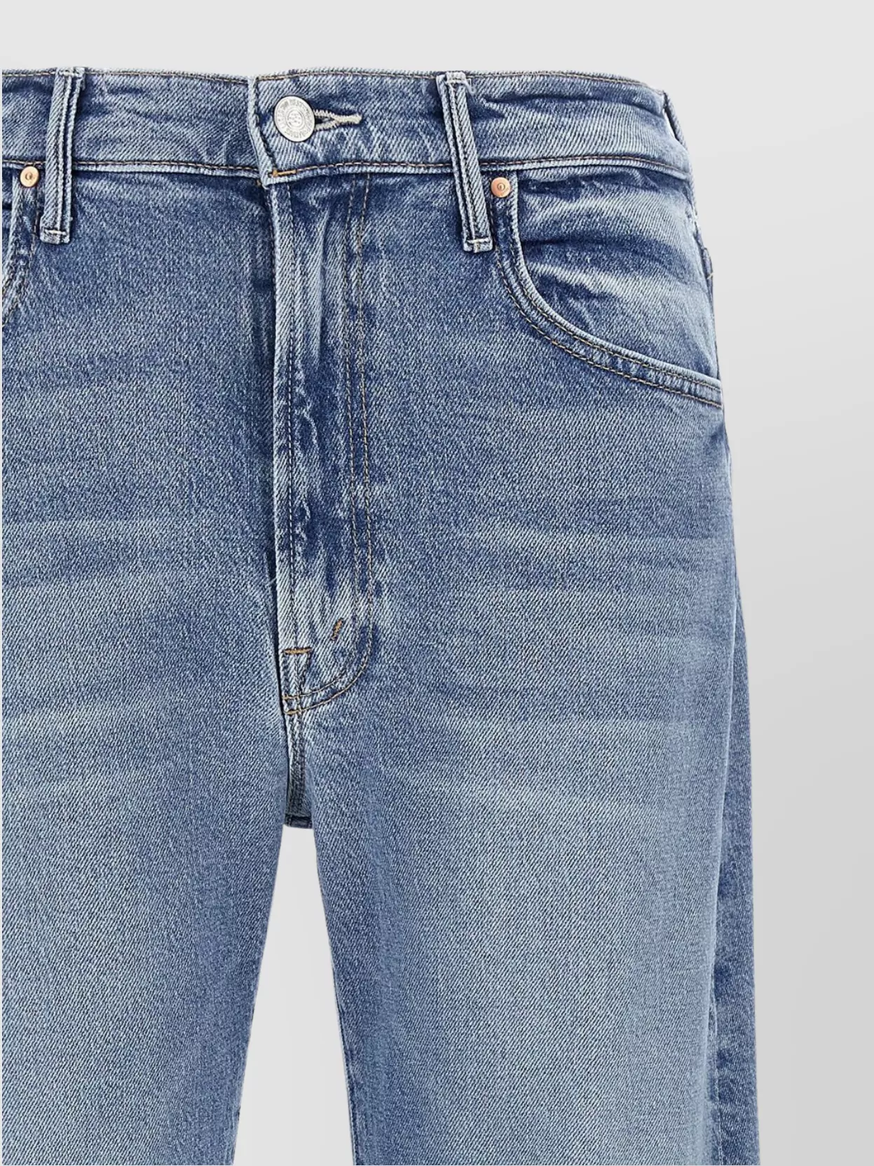 Mother 'the Sneak Lasso' Trousers In Blue