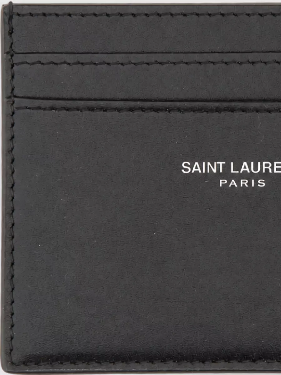 Saint Laurent leather card holder