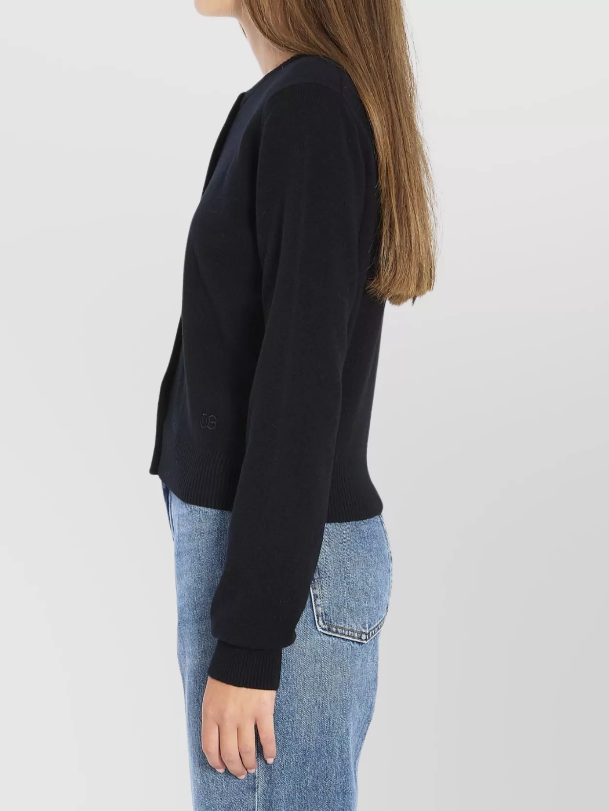 Dolce&Gabbana Cashmere Cropped Cardigan Embroidered