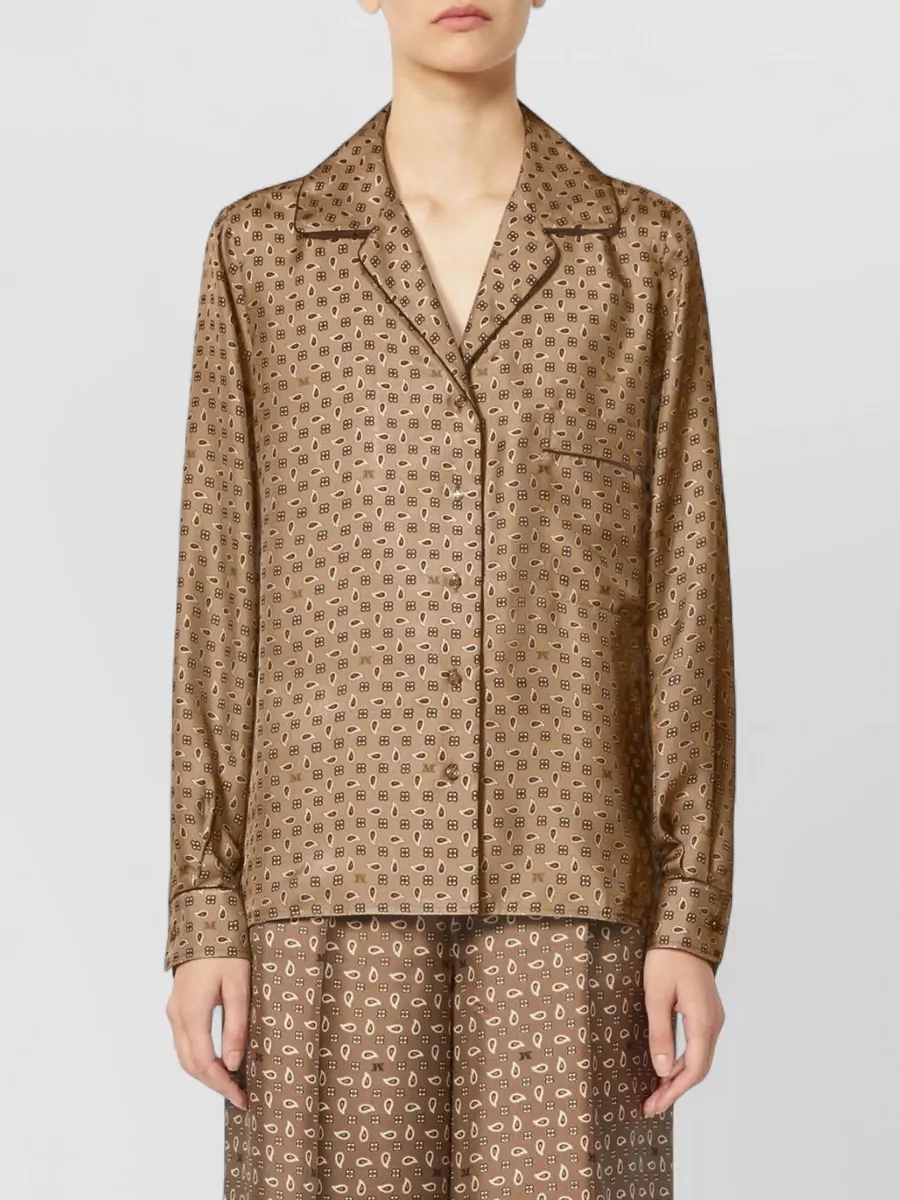Max Mara Silk Printed Shirt