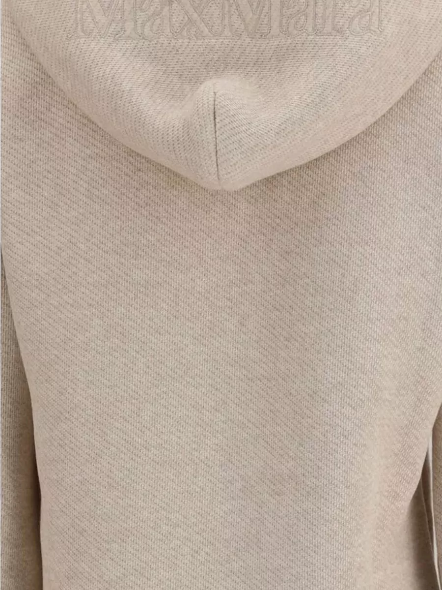 Max Mara Long-Sleeve Hooded Knitted Top