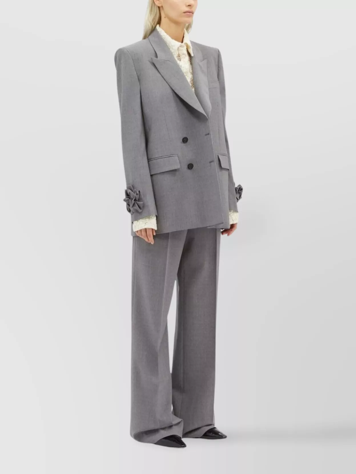 Msgm Tailored High-Waisted Straight Leg Trousers