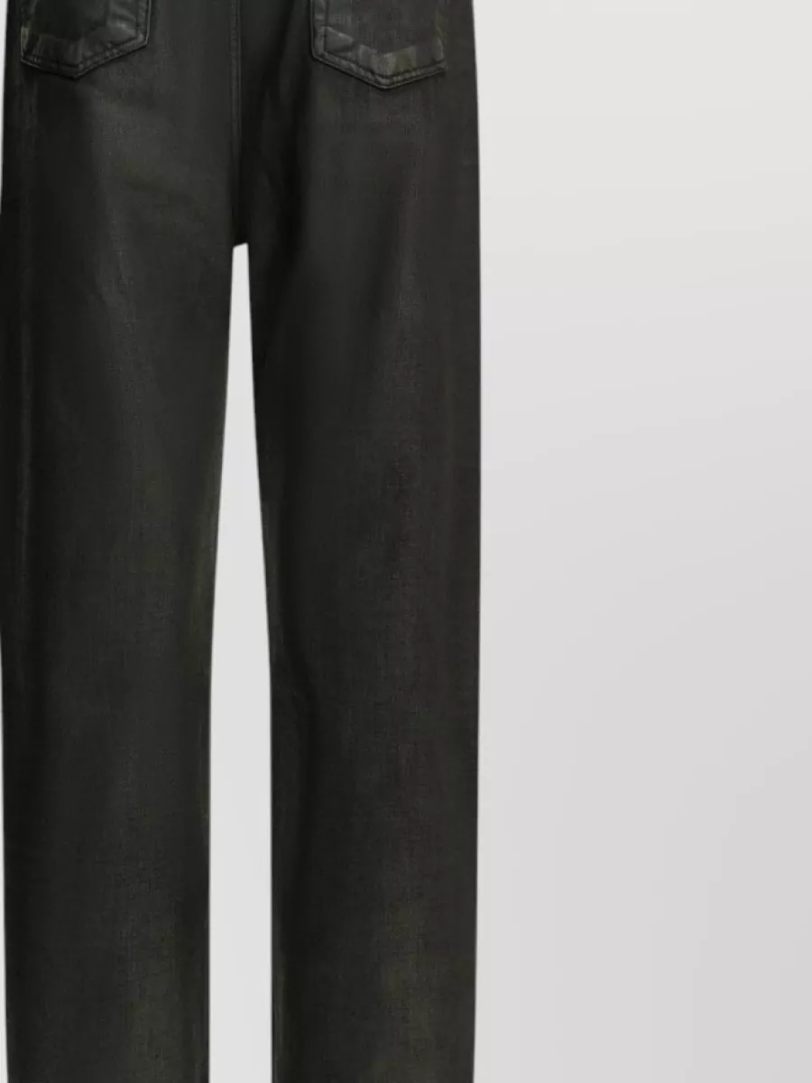 Rick Owens Drkshdw Denim Mid-Rise Wide-Leg Jeans