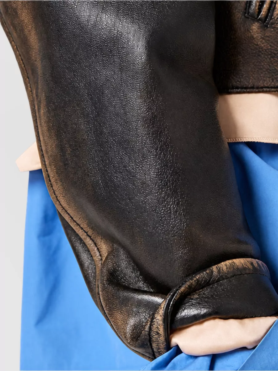Miu Miu Leather Biker Jacket