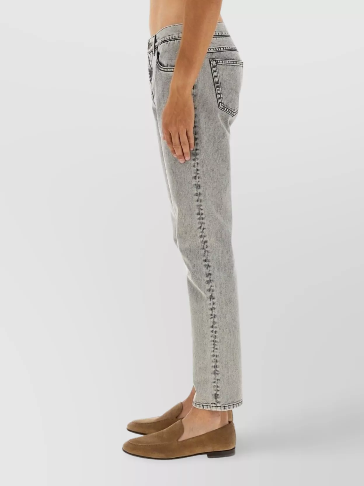 Dolce&Gabbana Denim Essentials With Belt Loops And Contrast Stitching