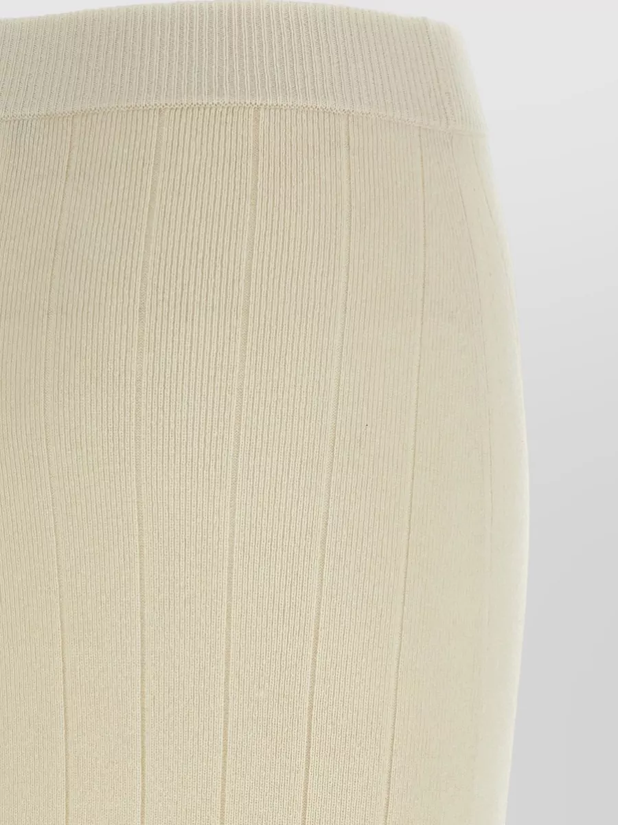 Max Mara Ribbed Cashmere Midi Skirt