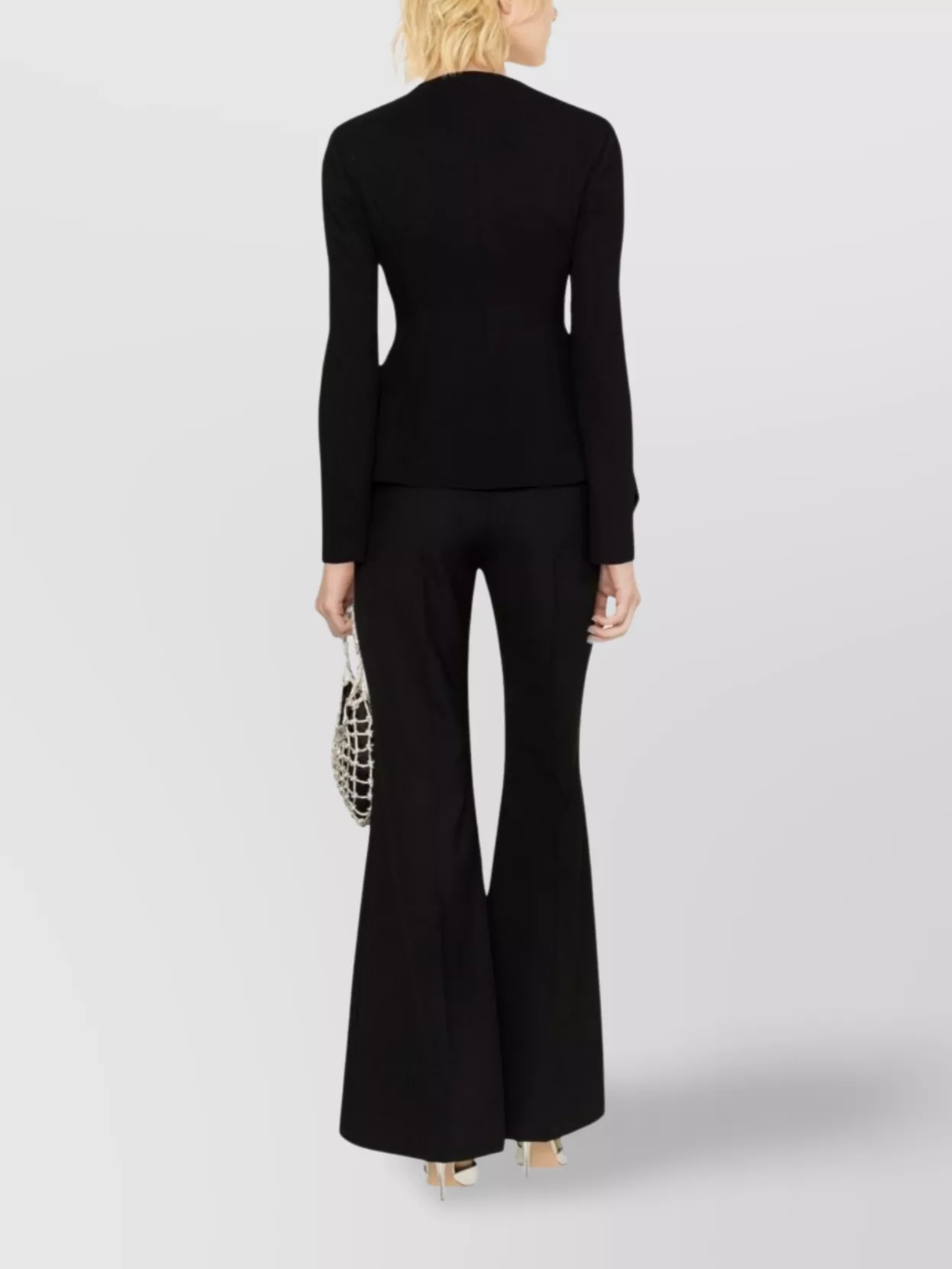 Blumarine Tailored Peplum V-Neck Jacket