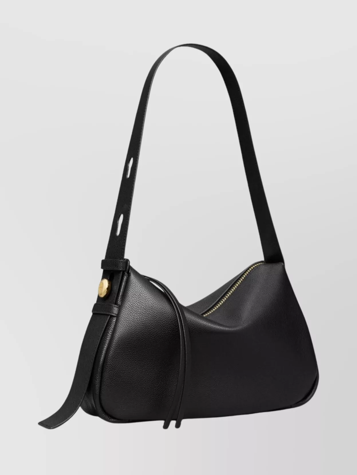Tory Burch Pebble Leather Shoulder Bag With Adjustable Strap
