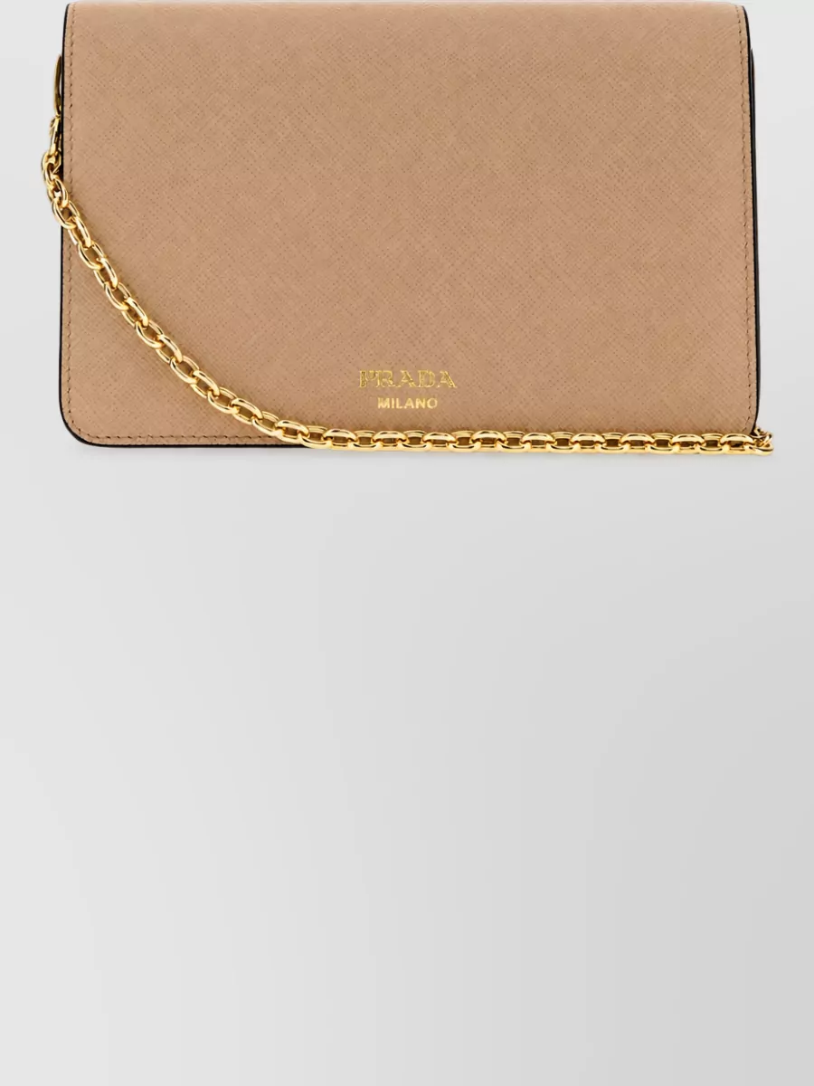 Prada na leather clutch bag