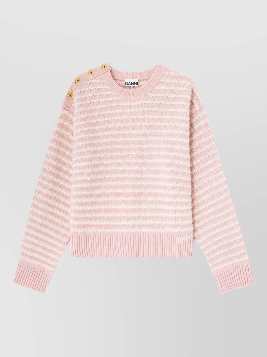 Ganni Wool Cotton Sweatshirt