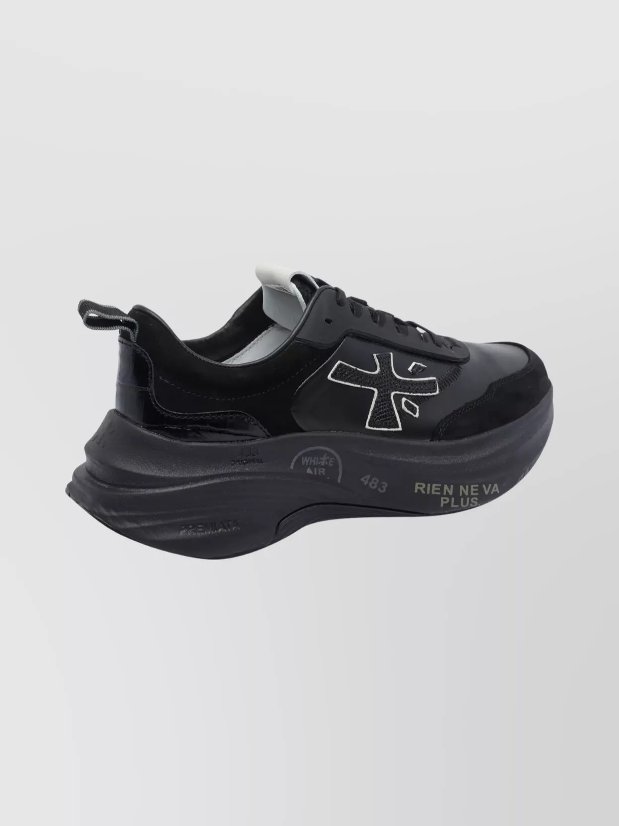 Premiata Casual Low Top Sneakers With Contrast Sole