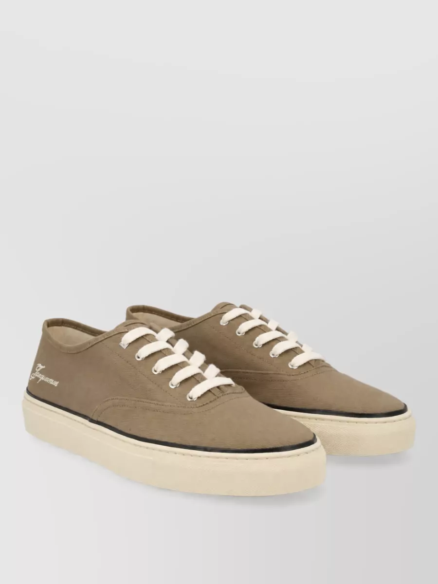 Jacquemus cotton lace-up sneakers