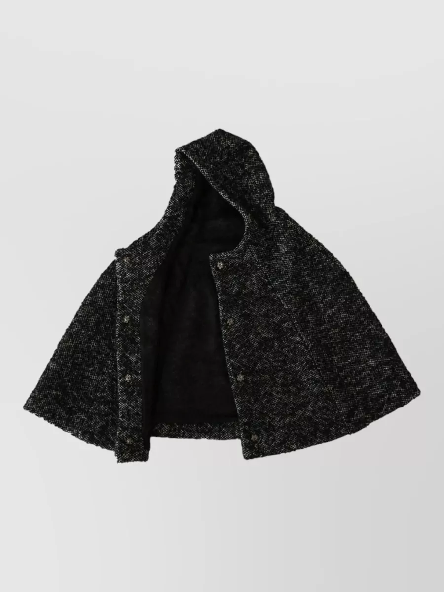 Dolce&Gabbana Wool Tweed Hooded Scarf