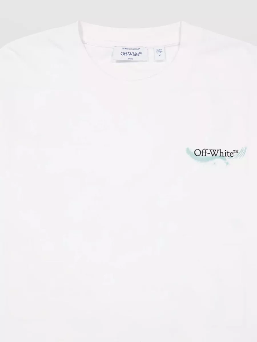 Off-White Moon Skate Back Graphic Crew Neck T-Shirt