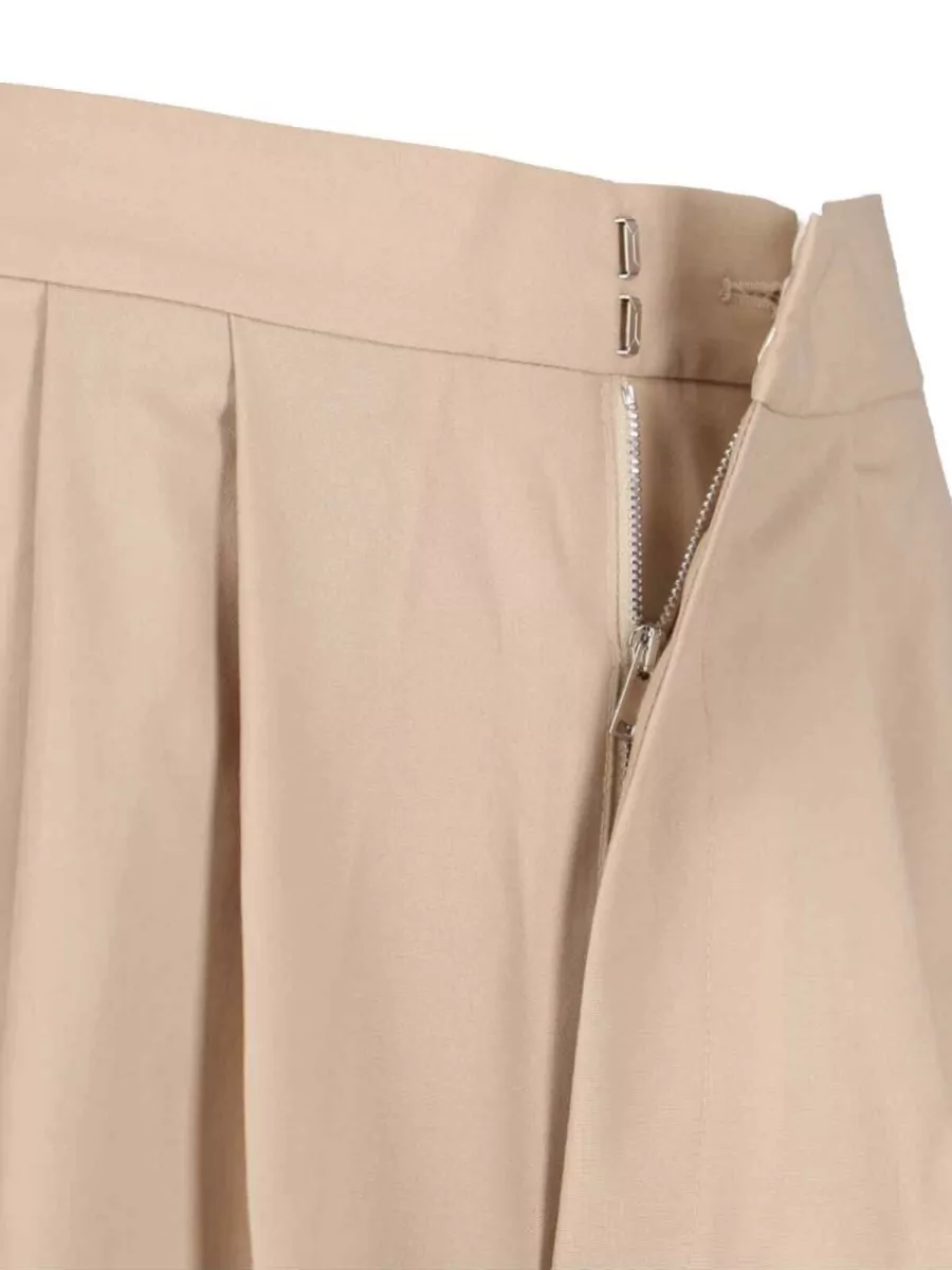 Sa Su Phi Wool Straight-Leg Wide-Leg Trousers
