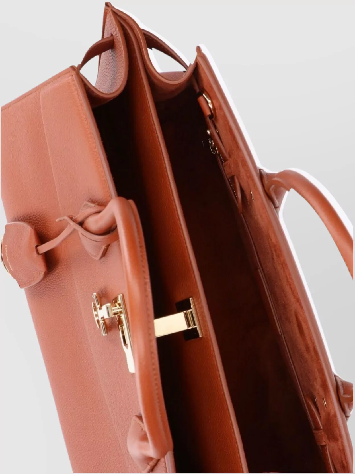 Ferragamo Structured Shoulder Bag Detachable Strap