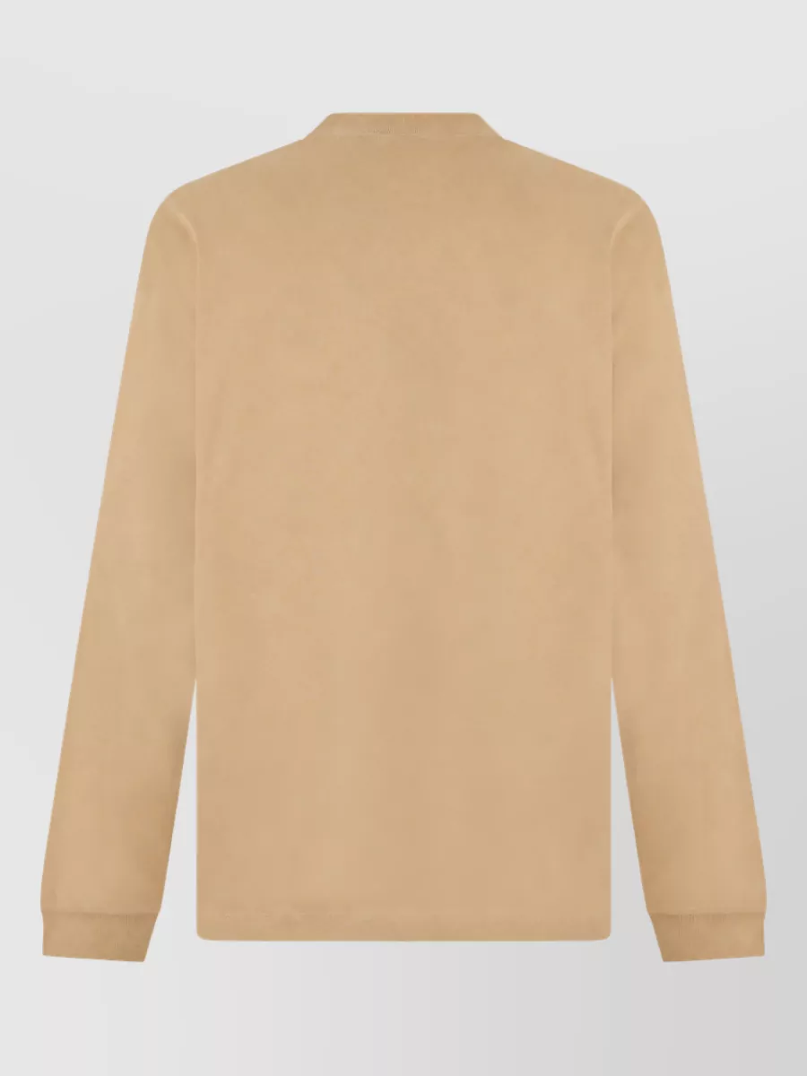 Boss Cotton Crew Neck Long-Sleeve Sweater