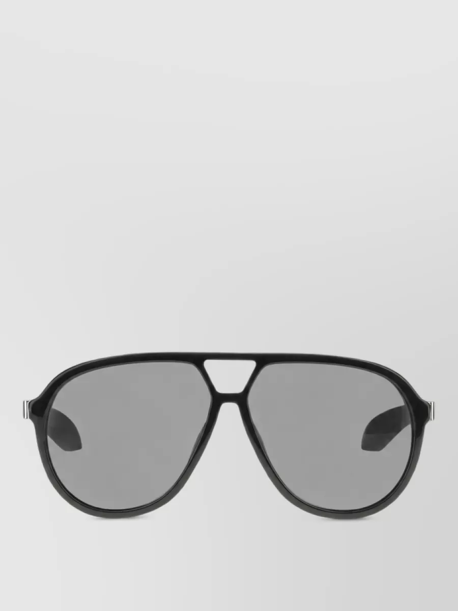 Alexander McQueen acetate navigator sunglasses