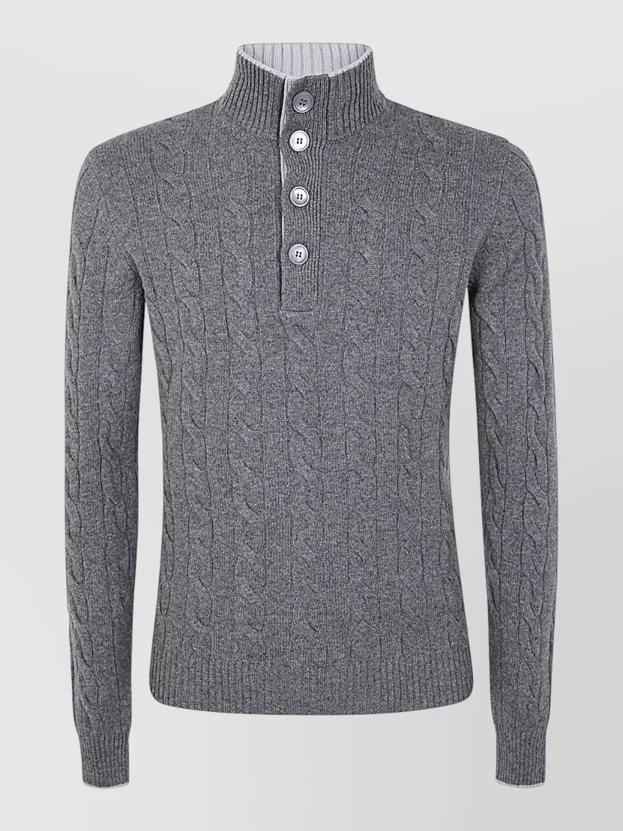Barba Napoli wool polo sweater