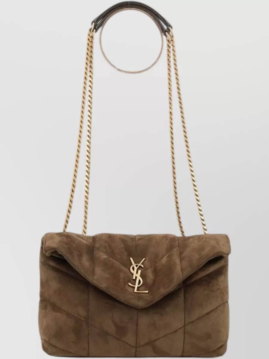 Saint Laurent Puffer Leather Cross-Body Bag
