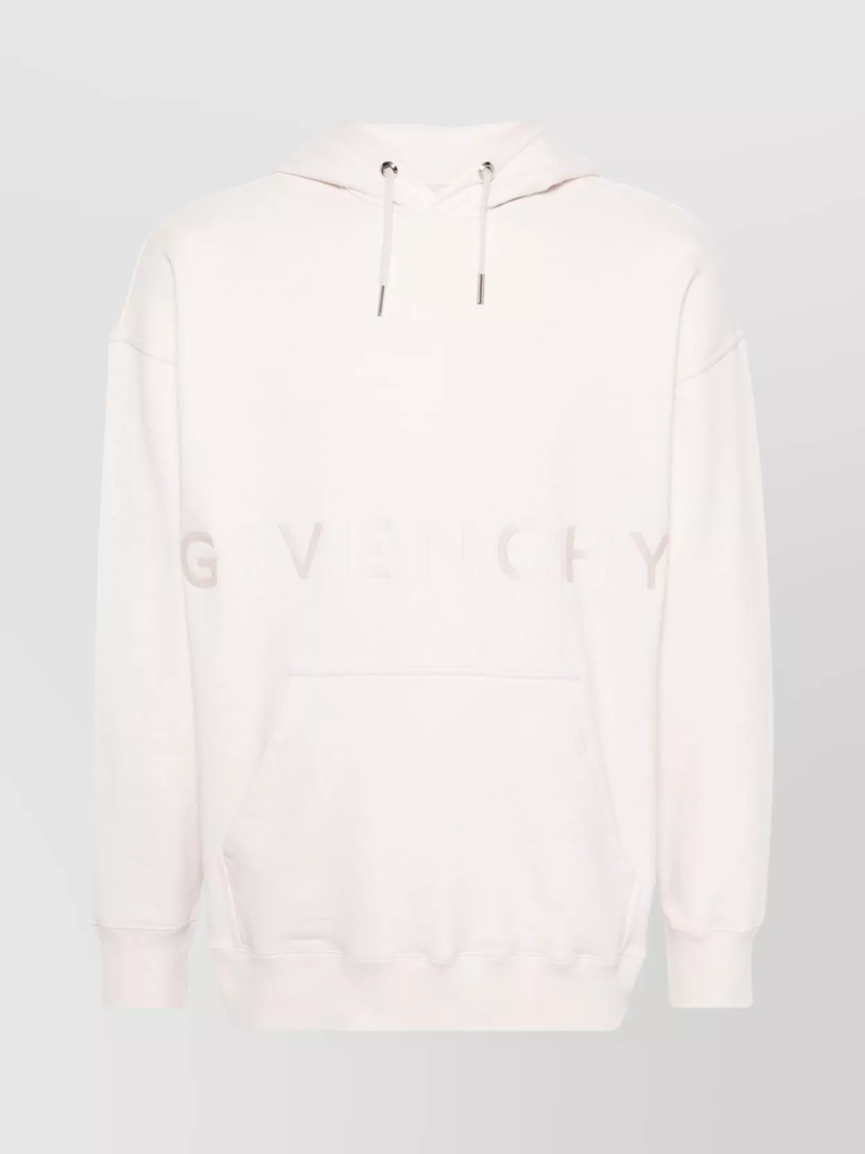 Shop Givenchy Drawstring Hood Sweater With Pouch Pocket In White