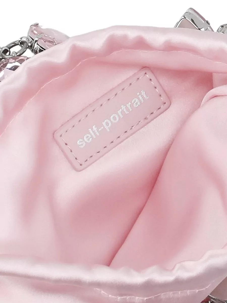 Self-Portrait Diamante Mini Clutch Bag