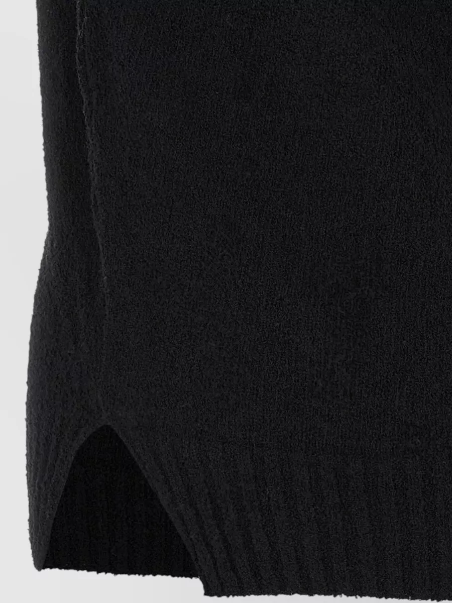 Ma'ry'ya Bouclé Cotton Short-Sleeve Polo Shirt