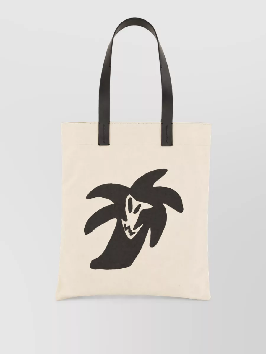 Palm Angels cotton canvas tote bag