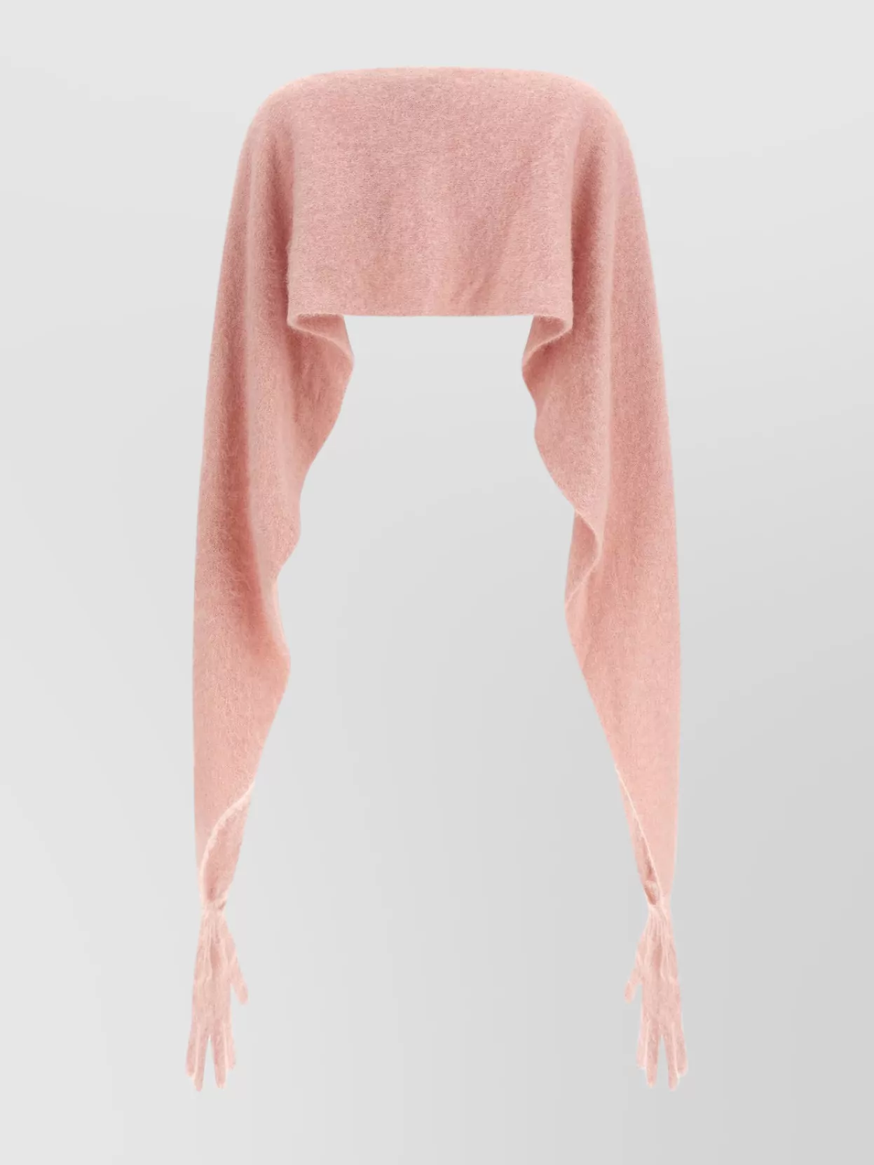 Moschino Draped Cape Gloves Integration In Pink