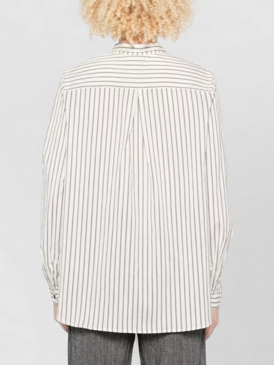 Apuntob Silk Blend Striped Long-Sleeve Shirt