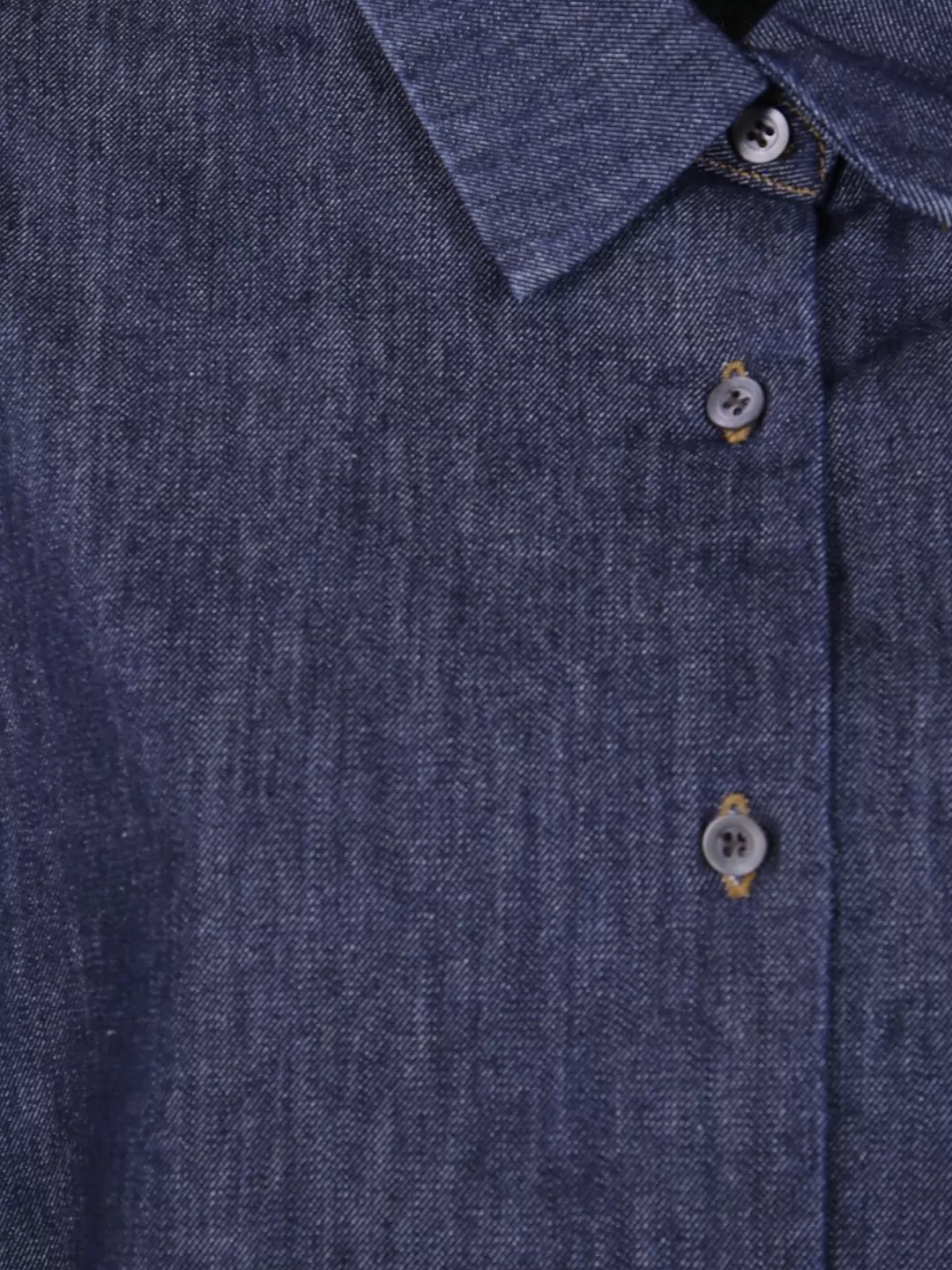 Dries Van Noten Casual Denim Long Sleeve Shirt In Blue