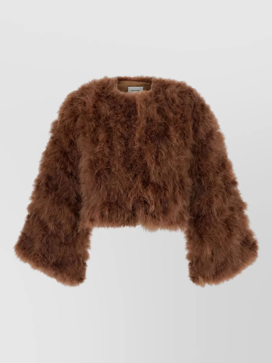 Yves Salomon Feather Down Cropped Jacket