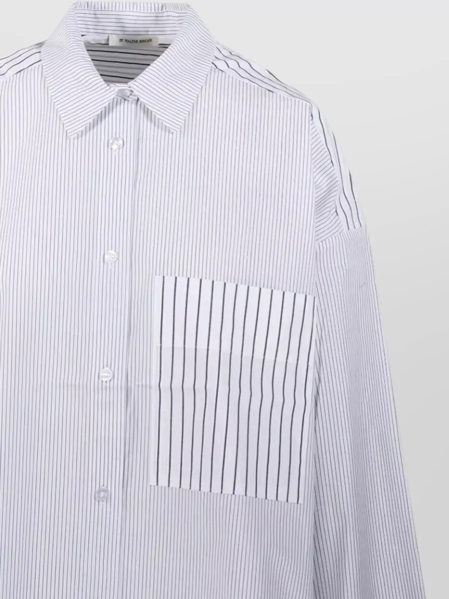 By Malene Birger Cotton Oversized Striped Shirt