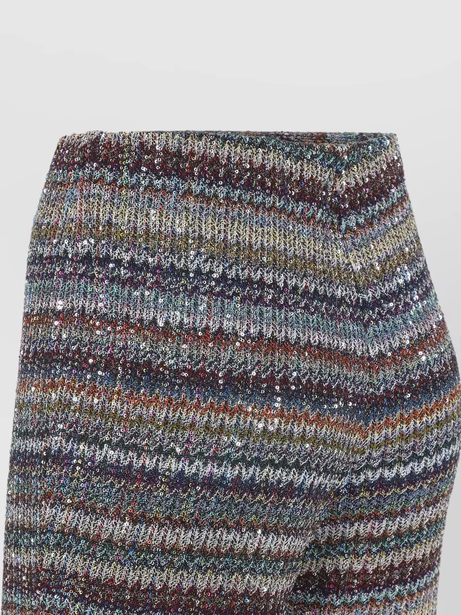 Missoni Metallic High-Rise Flared Trousers