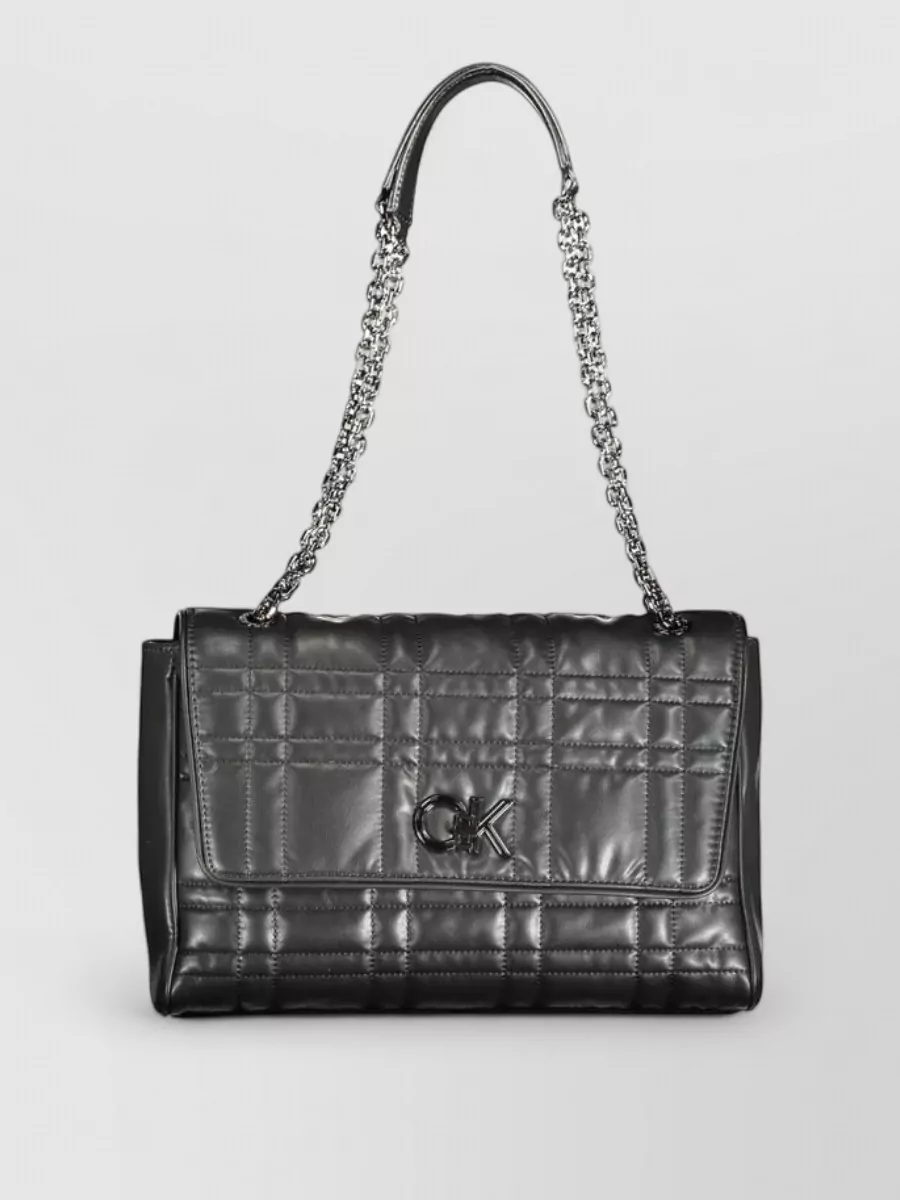 Calvin Klein quilted clutch bag