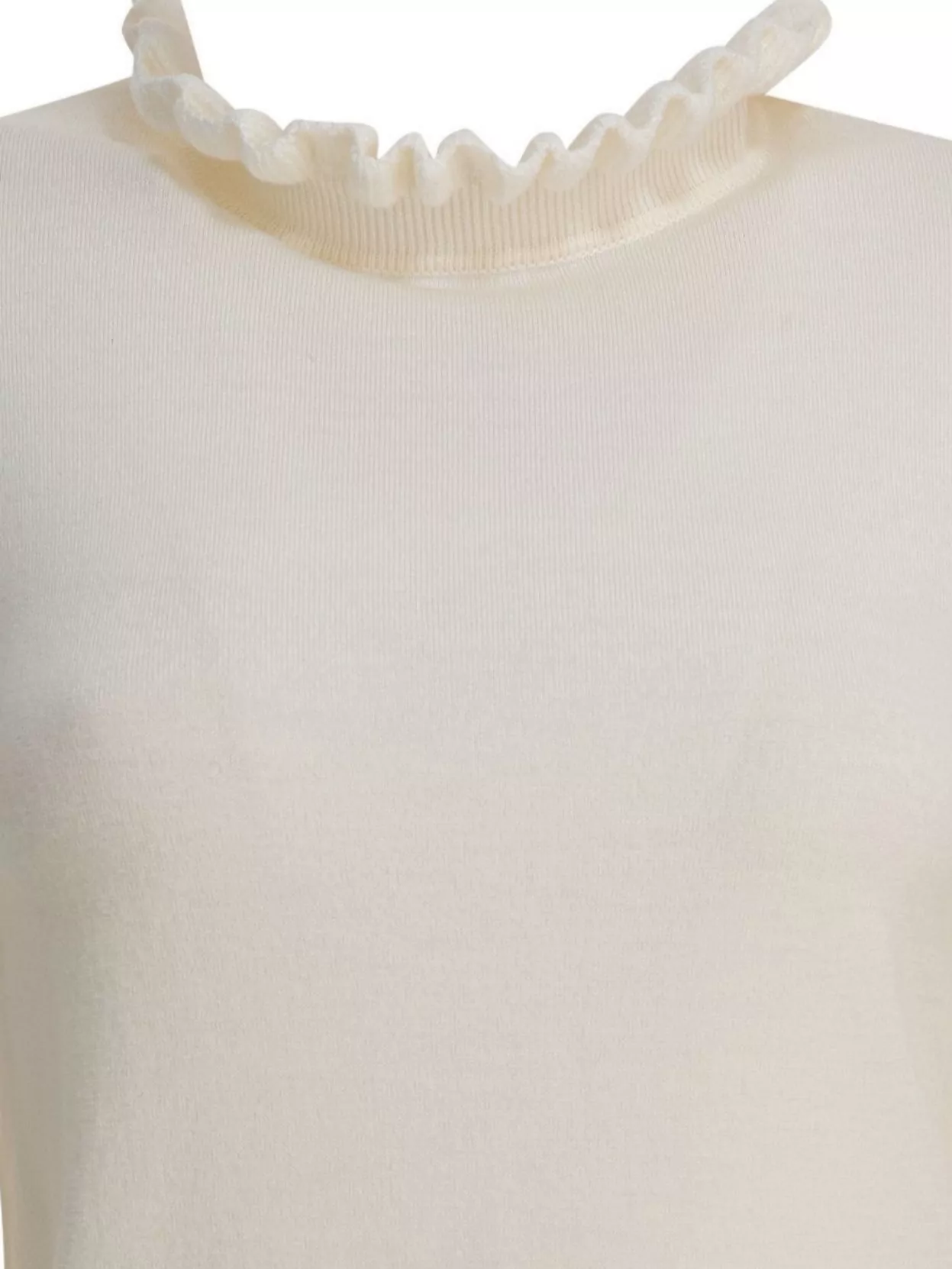 Alexander Mcqueen Long Sleeve Knitwear Ruffled Neckline