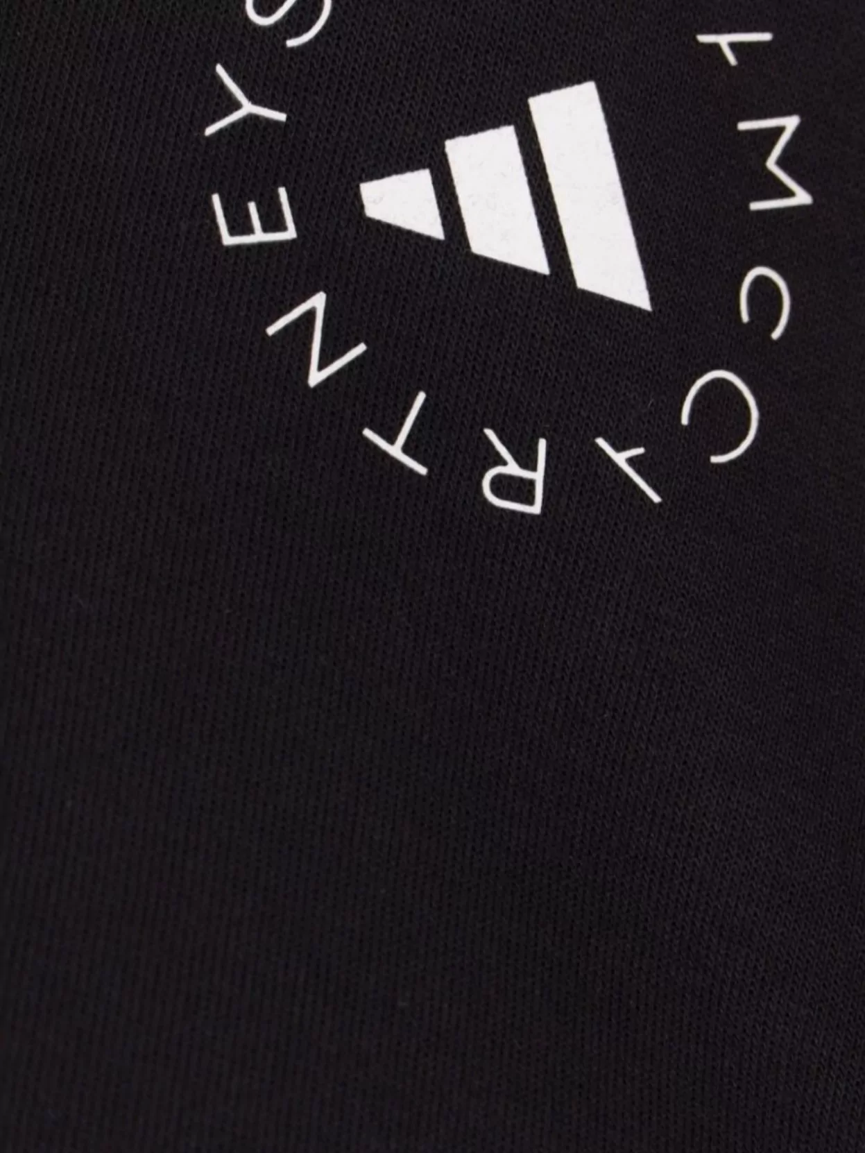 Adidas By Stella Mccartney Logo Drawstring Hooded Cropped Hoodie