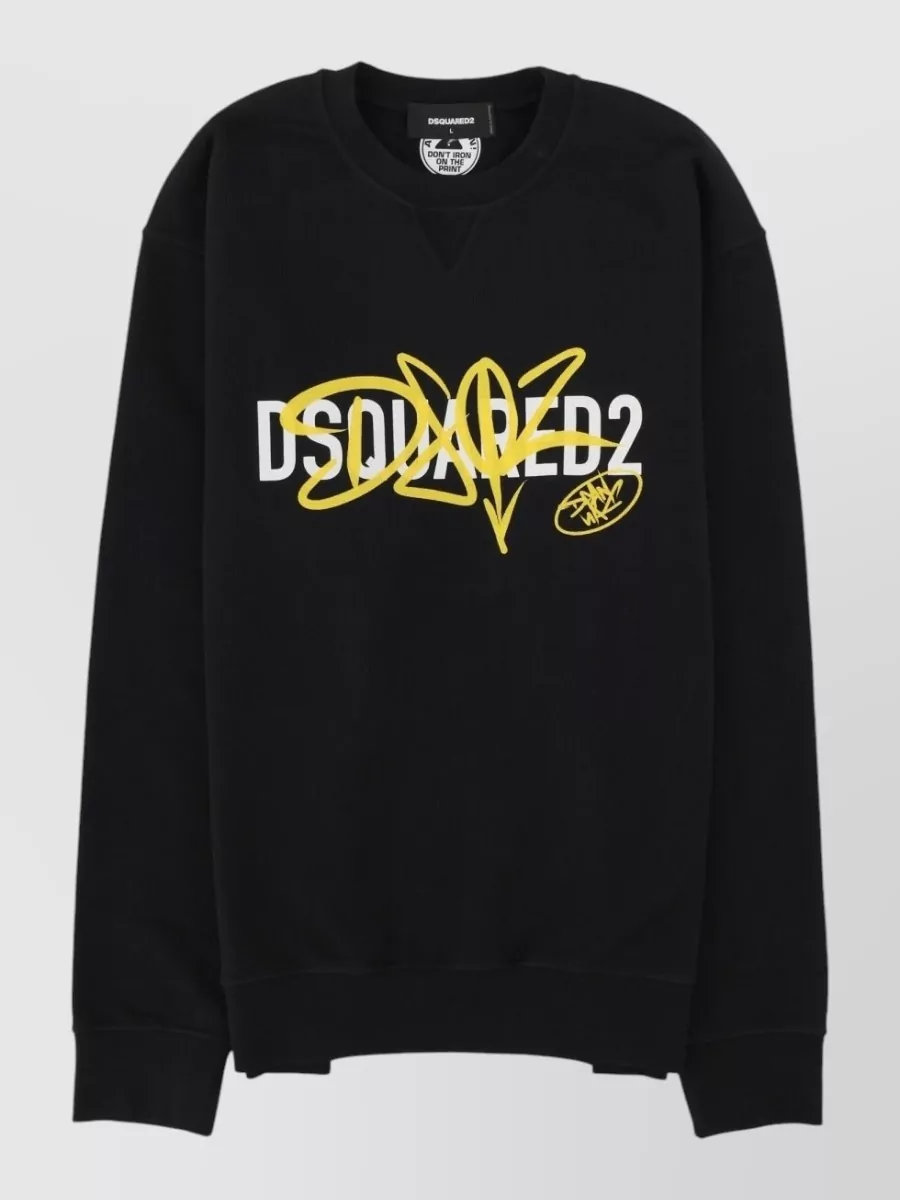 Dsquared2 graffiti print cotton t-shirt