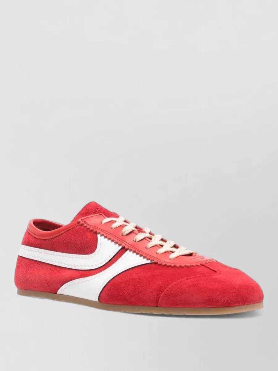 Dries Van Noten Suede Leather Low-Top Sneakers