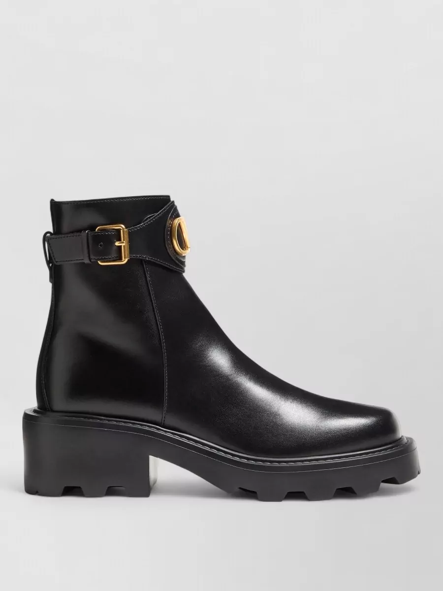 Valentino Leather Ankle Boots