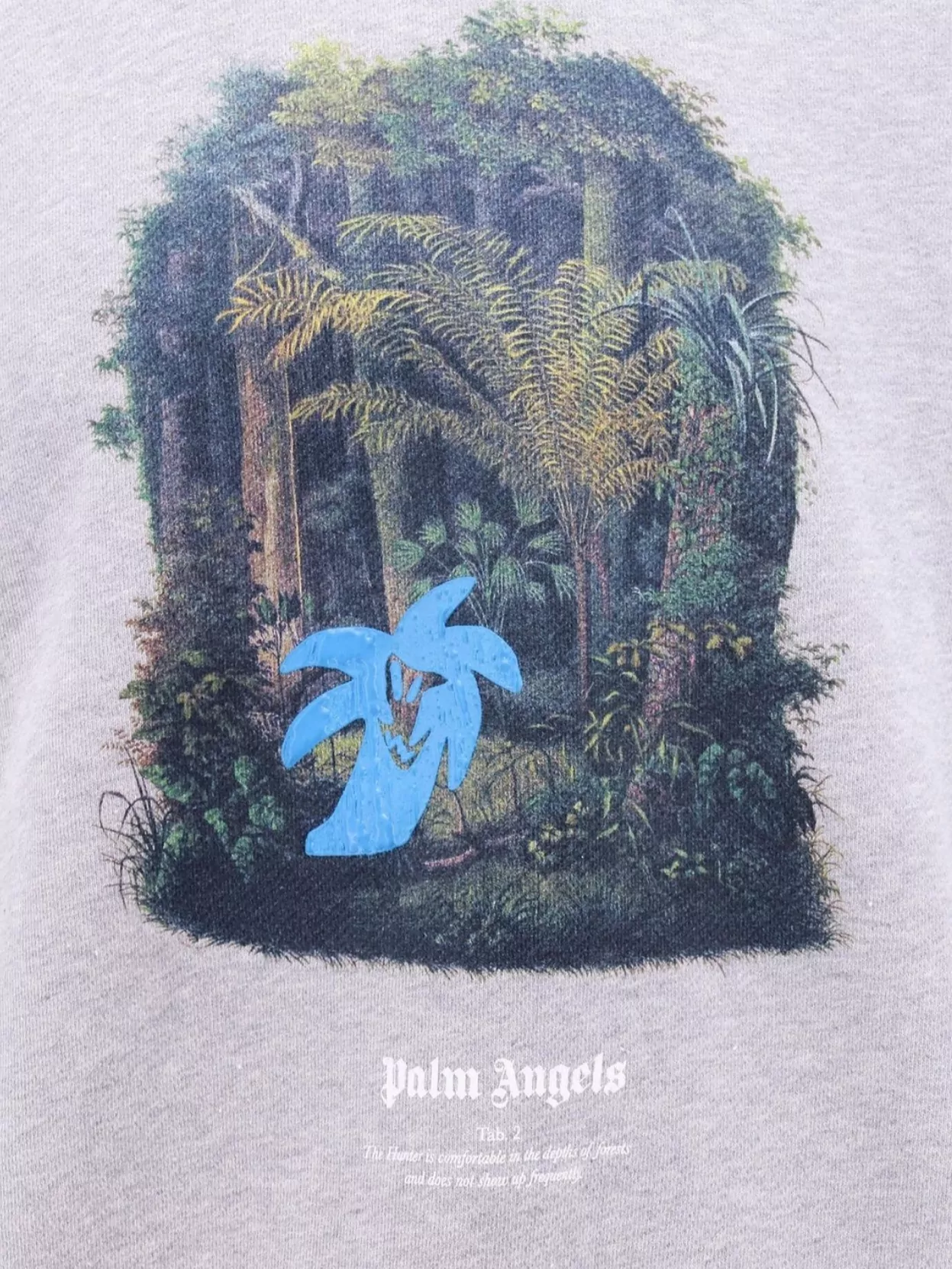 Palm Angels Forest Print Crew-Neck Organic Cotton Sweatshirt