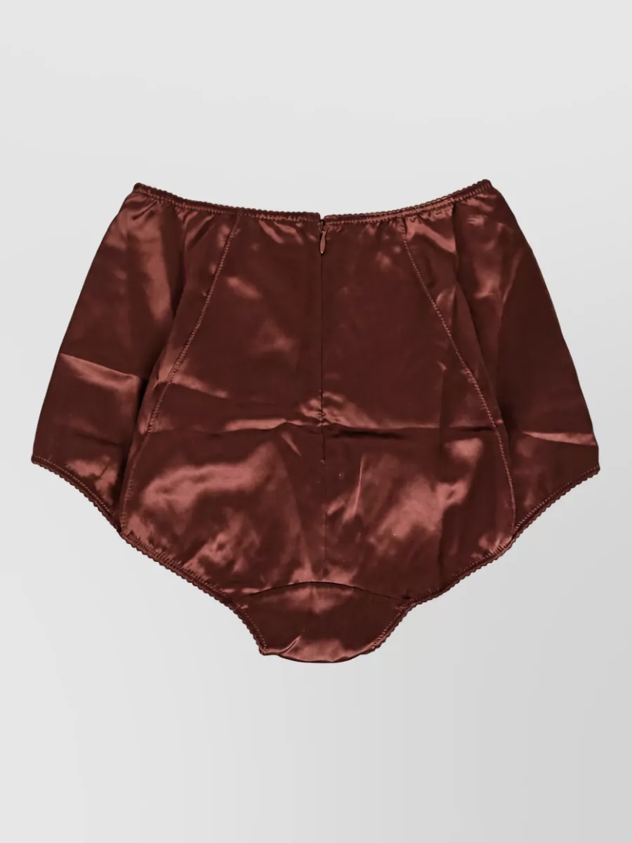 Dolce&Gabbana silk high-rise trousers