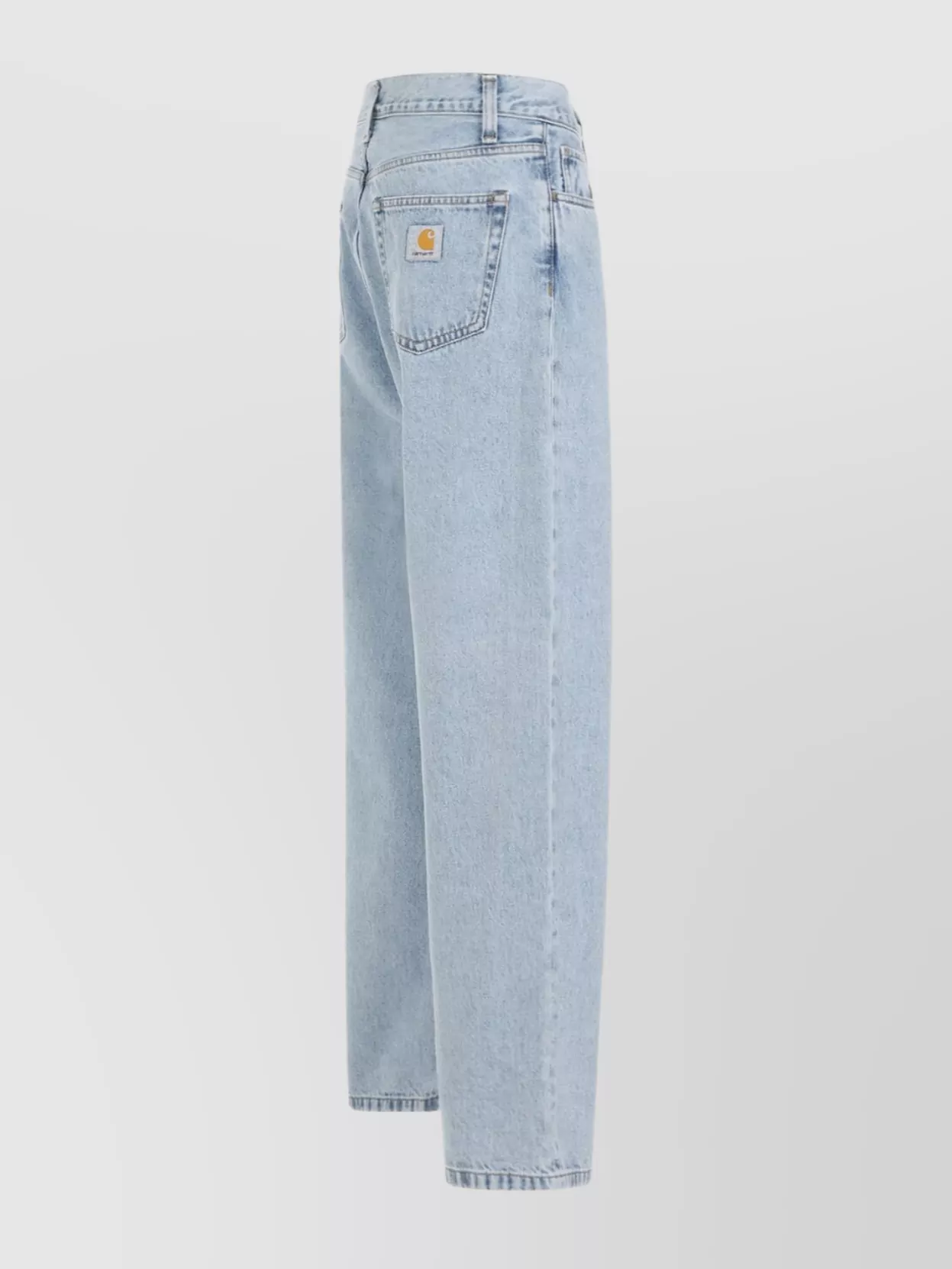 Carhartt Wide Leg Cotton Blend Denim Trousers