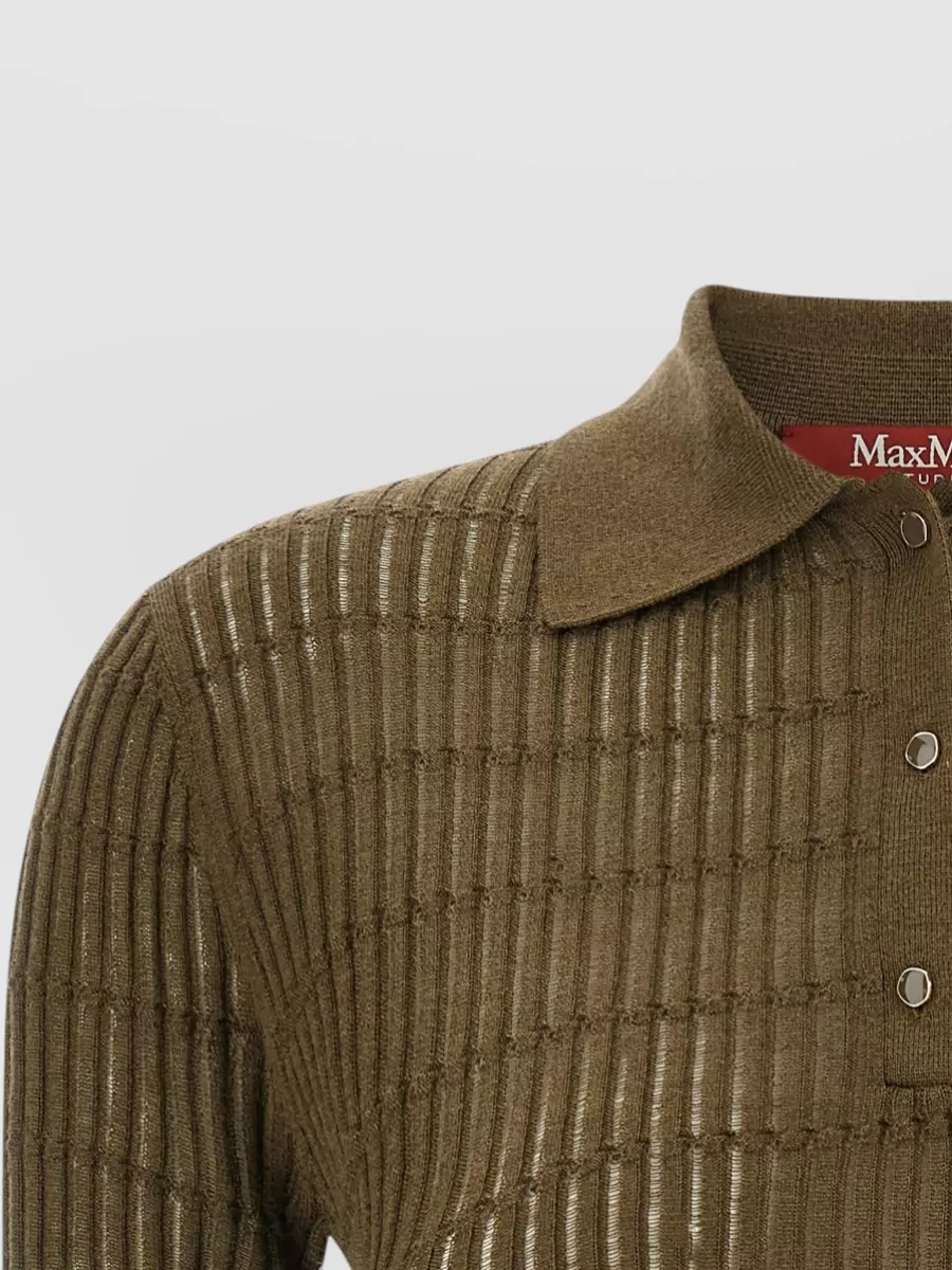 S Max Mara Silk Polo Shirt